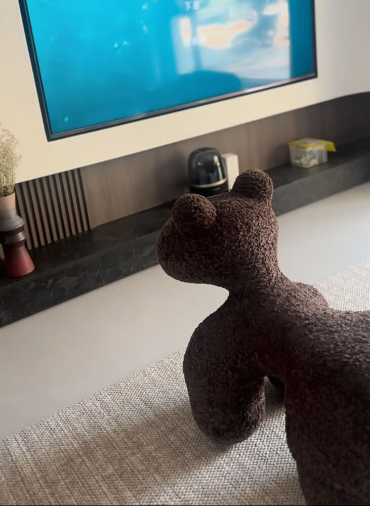 สตูล MY DOLLS HOUSE PONY FURRY 80 ซม. สีน้ำตาลเข้ม_4
